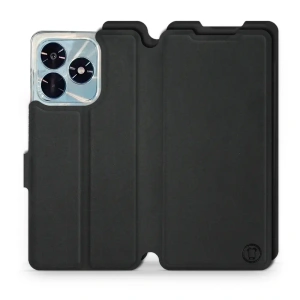 Etui Soft Touch do Huawei Honor X5c Plus - wzór Satynowa czerń