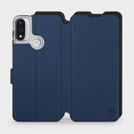 Etui Soft Touch do Motorola Moto E20 - wzór Głęboki granat z czernią