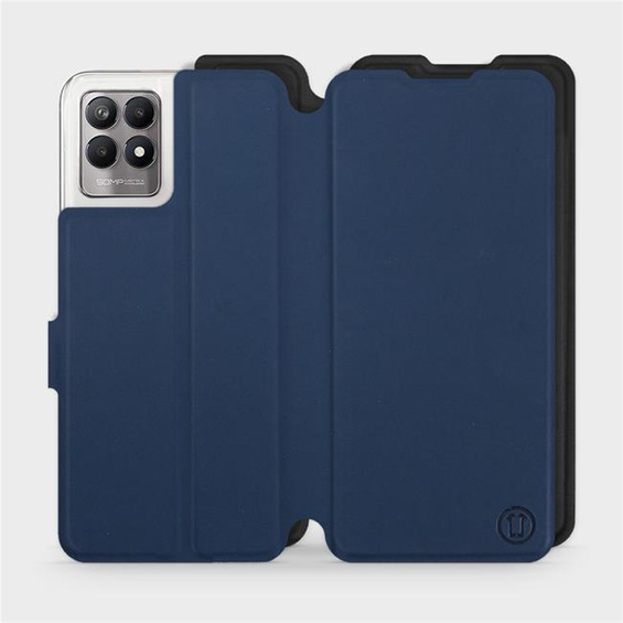 Etui Soft Touch do Realme 8i - wzór Głęboki granat z czernią