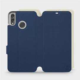 Etui Soft Touch do Huawei Honor 8X - wzór Głęboki granat z platyną