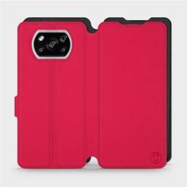 Etui Soft Touch do Xiaomi POCO X3 NFC - wzór Żywa czerwień z czernią
