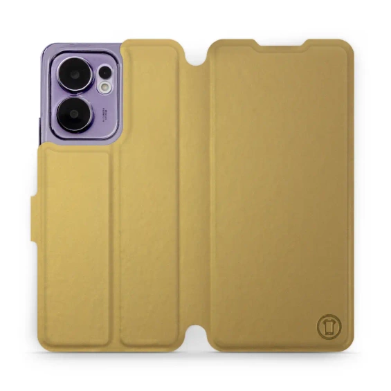 Etui do OPPO Reno 13 F 5G - wzór Gold&Orange