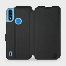 Etui Soft Touch do Motorola Moto E7i Power - wzór Satynowa czerń