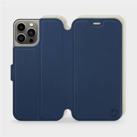 Etui Soft Touch do Apple iPhone 13 Pro - wzór Głęboki granat z platyną