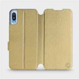 Etui do Huawei Y6 2019 - wzór Gold&Orange
