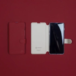 Etui Soft Touch do OPPO Reno 10 Pro 5G - wzór Zachodząca czerwień z platyną