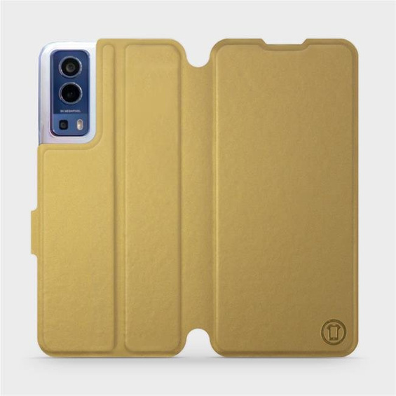 Etui do Vivo Y72 5G - wzór Gold&Orange