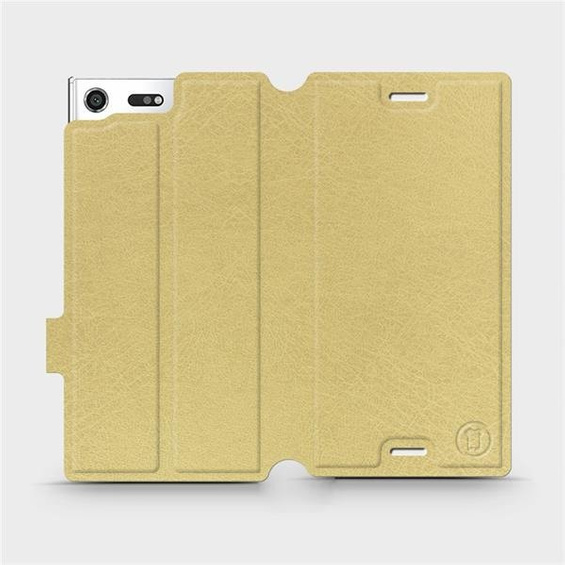 Etui do Sony Xperia XZ Premium - wzór Gold&Gray