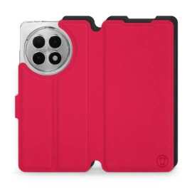 Etui Soft Touch do OnePlus 13R - wzór Żywa czerwień z czernią