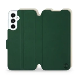 Etui Soft Touch do Samsung Galaxy M34 5G - wzór Miejska zieleń z platyną