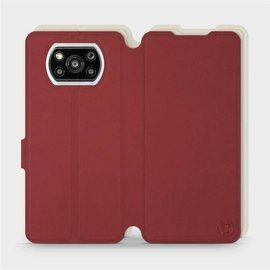 Etui Soft Touch do Xiaomi POCO X3 Pro - wzór Zachodząca czerwień z platyną