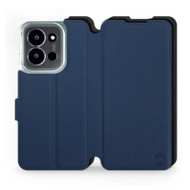 Etui Soft Touch do Xiaomi Poco C85 5G - wzór Głęboki granat z czernią