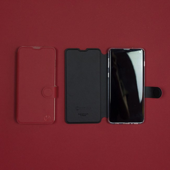 Etui Soft Touch do Samsung Galaxy A14 4G - wzór Zachodząca czerwień z czernią