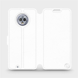 Etui do Motorola Moto G6 - wzór White&Orange