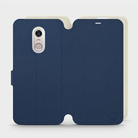 Etui Soft Touch do Xiaomi Redmi 5 Plus - wzór Głęboki granat z platyną
