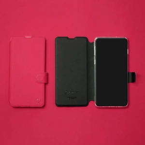 Etui Soft Touch do Apple iPhone 15 Plus - wzór Żywa czerwień z czernią