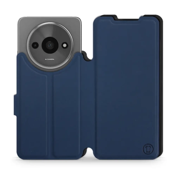 Etui Soft Touch do Xiaomi Redmi A3 - wzór Głęboki granat z czernią