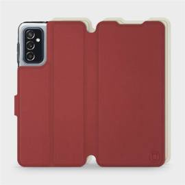 Etui Soft Touch do Samsung Galaxy M52 5G - wzór Zachodząca czerwień z platyną