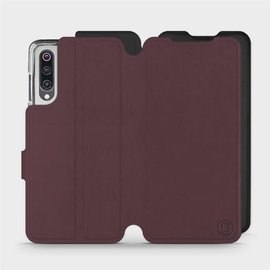 Etui Soft Touch do Xiaomi Mi 9 - wzór Matowy burgund z czernią