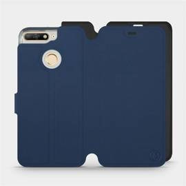 Etui Soft Touch do Huawei Y6 Prime 2018 - wzór Głęboki granat z czernią