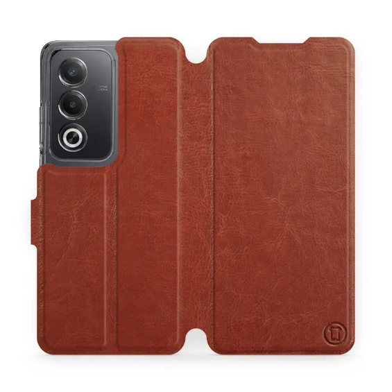 Etui do OPPO A80 5G - wzór Brown&Gray