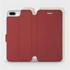 Etui Soft Touch do Apple iPhone 8 Plus - wzór Zachodząca czerwień z platyną