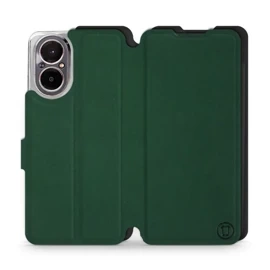 Etui Soft Touch do Realme C67 4G - wzór Miejska zieleń z czernią