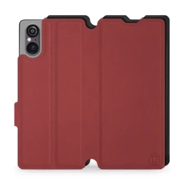 Etui Soft Touch do Sony Xperia 5 V - wzór Zachodząca czerwień z czernią