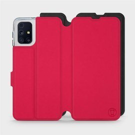 Etui Soft Touch do Samsung Galaxy M31s - wzór Żywa czerwień z czernią