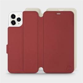 Etui Soft Touch do Apple iPhone 11 Pro Max - wzór Zachodząca czerwień z platyną