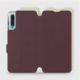 Etui Soft Touch do Huawei P Smart Pro - wzór Matowy burgund z platyną