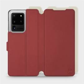 Etui Soft Touch do Samsung Galaxy S20 Ultra - wzór Zachodząca czerwień z platyną