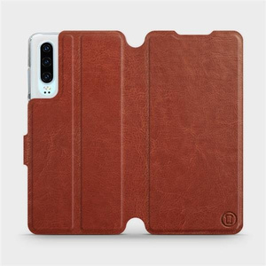 Etui do Huawei P30 - wzór Brown&Gray