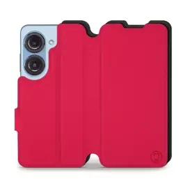 Etui Soft Touch do Asus Zenfone 10 - wzór Żywa czerwień z czernią