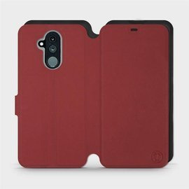 Etui Soft Touch do Huawei Mate 20 Lite - wzór Zachodząca czerwień z czernią