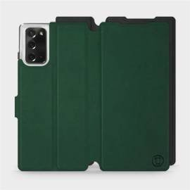 Etui Soft Touch do Samsung Galaxy Note 20 - wzór Miejska zieleń z czernią