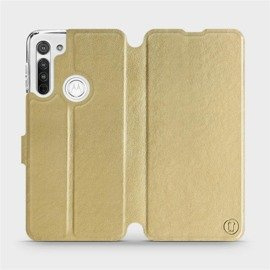 Etui do Motorola Moto G8 - wzór Gold&Orange