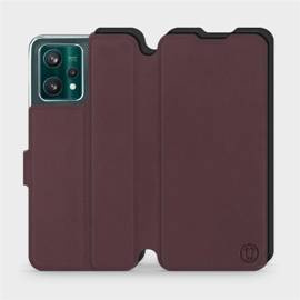 Etui Soft Touch do Realme 9 Pro Plus - wzór Matowy burgund z czernią