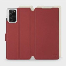 Etui Soft Touch do Samsung Galaxy Note 20 - wzór Zachodząca czerwień z platyną