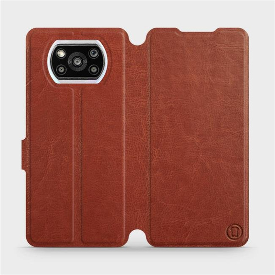 Etui do Xiaomi POCO X3 Pro - wzór Brown&Orange