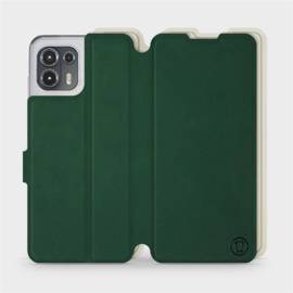 Etui Soft Touch do Motorola Edge 20 Lite - wzór Miejska zieleń z platyną