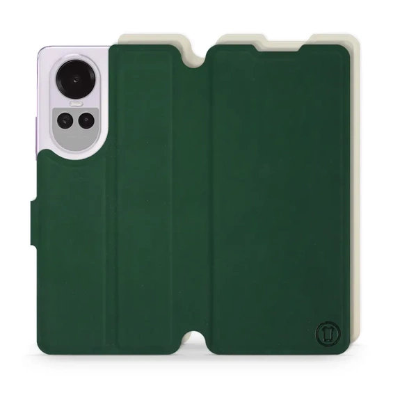 Etui Soft Touch do OPPO Reno 10 Pro 5G - wzór Miejska zieleń z platyną