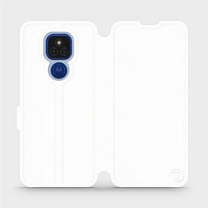 Etui do Motorola Moto E7 Plus - wzór White&Orange