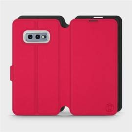 Etui Soft Touch do Samsung Galaxy S10e - wzór Żywa czerwień z czernią