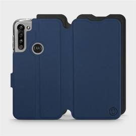 Etui Soft Touch do Motorola Moto G8 Power - wzór Głęboki granat z czernią