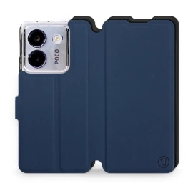 Etui Soft Touch do Xiaomi POCO M7 Pro 5G - wzór Głęboki granat z czernią