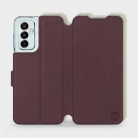 Etui Soft Touch do Samsung Galaxy M23 5G - wzór Matowy burgund z platyną