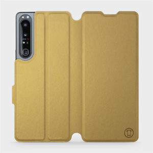 Etui do Sony Xperia 1 IV - wzór Gold&Orange