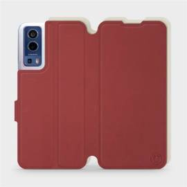 Etui Soft Touch do Vivo Y52 5G - wzór Zachodząca czerwień z platyną