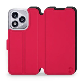 Etui Soft Touch do Huawei Honor 400 Lite - wzór Żywa czerwień z czernią